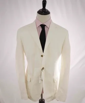 $1,095 ELEVENTY - LINEN/COTTON White Soft Blazer - 46 (56 EU)