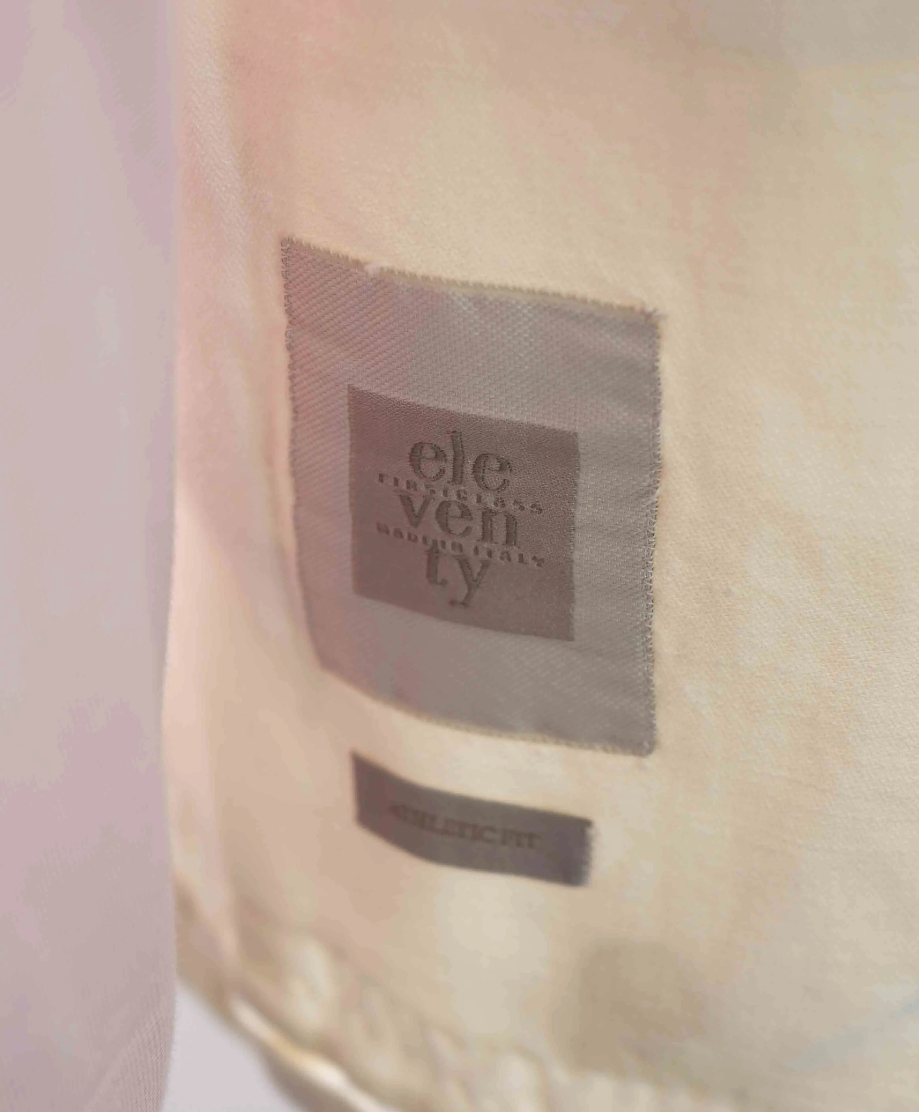 $1,095 ELEVENTY - LINEN/COTTON White Soft Blazer - 46 (56 EU)