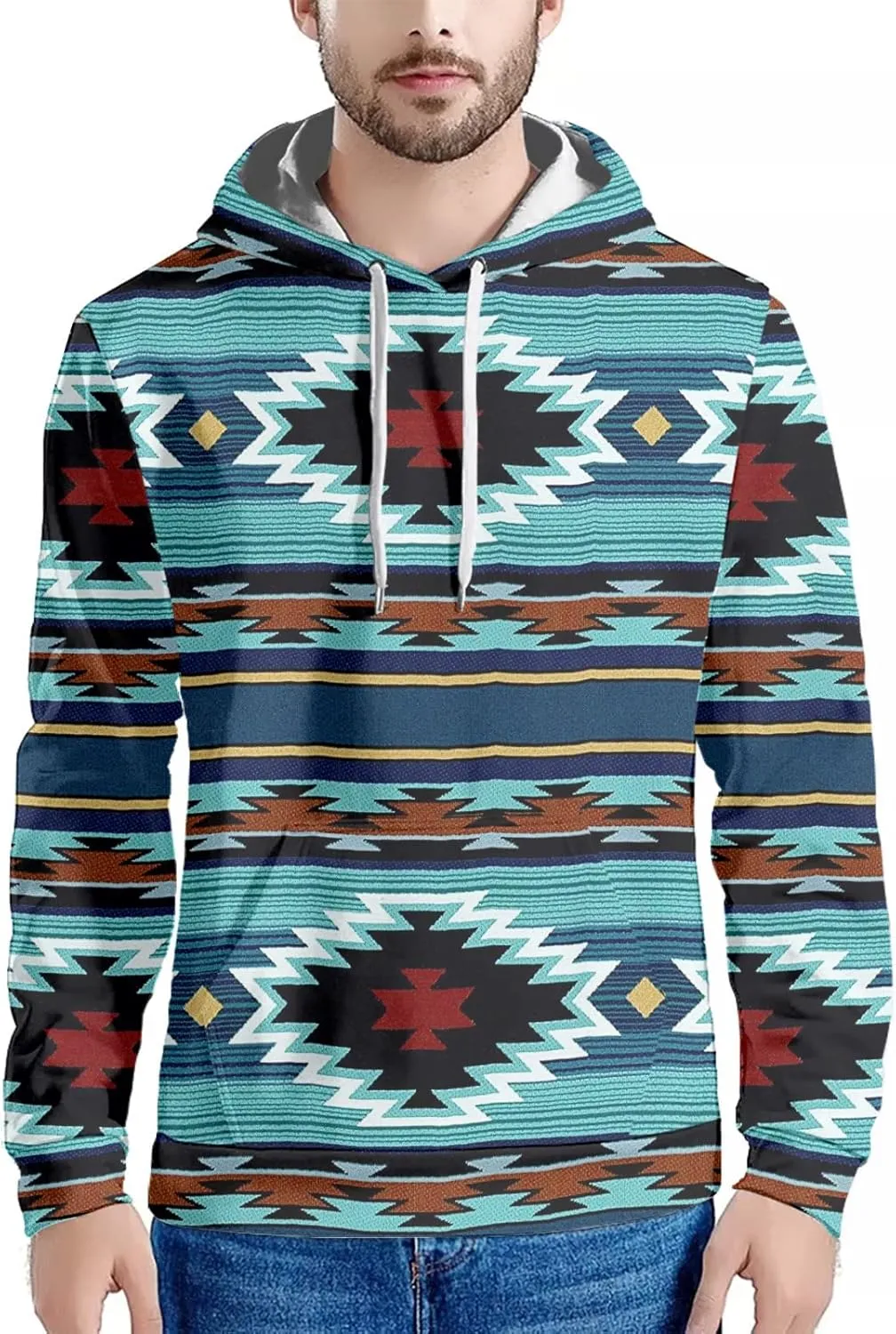 AFPANQZ Sweaters Men's Plus Size Sweatshirt Stretchy Pullover Hoodies Sweatshirts Pocket Tee Shirts Tops for Sports
