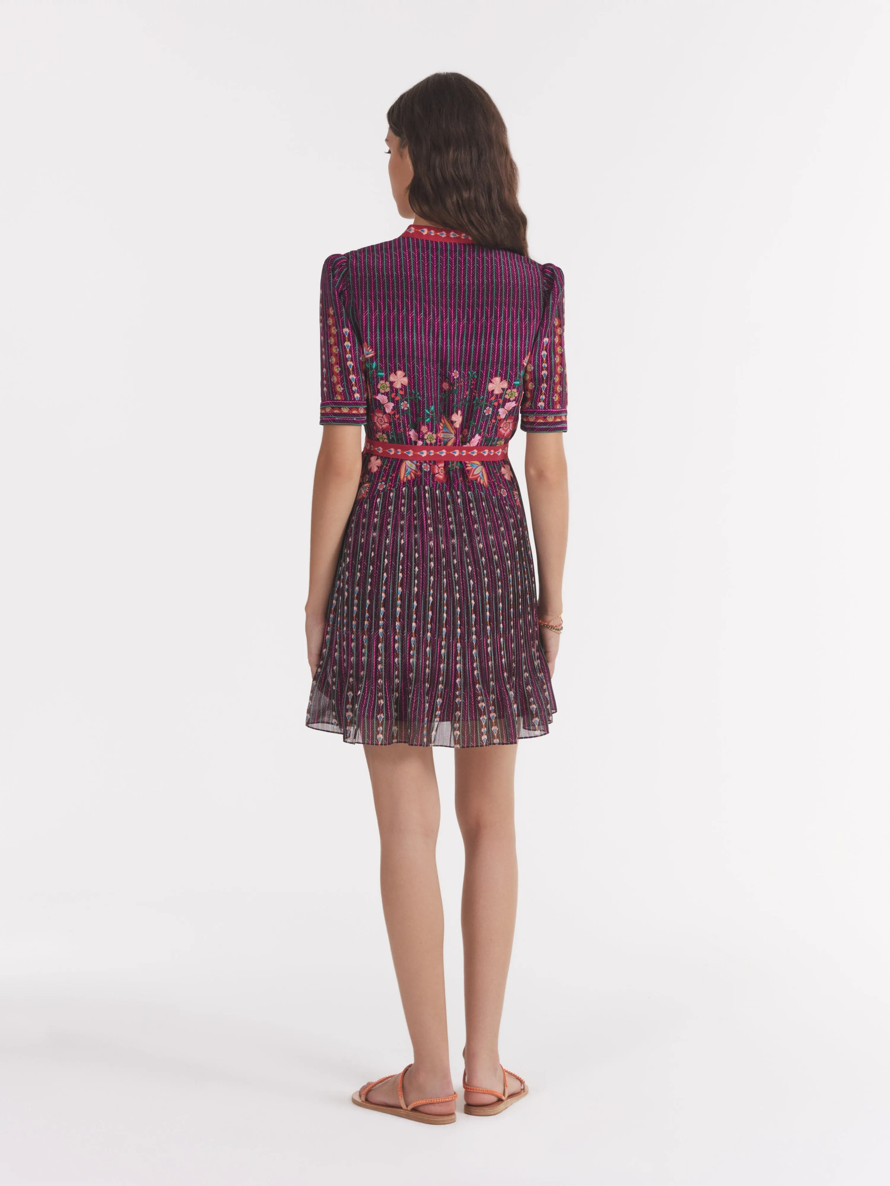 Ally Dress in Feather Stitch