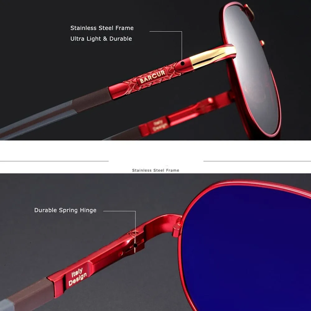 Aluminum Vintage Polarized Coating Classic Sun Glasses For Men & Women
