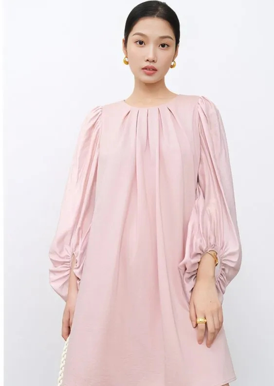 BALLOON SLEEVE A-LINE DOLL DRESS