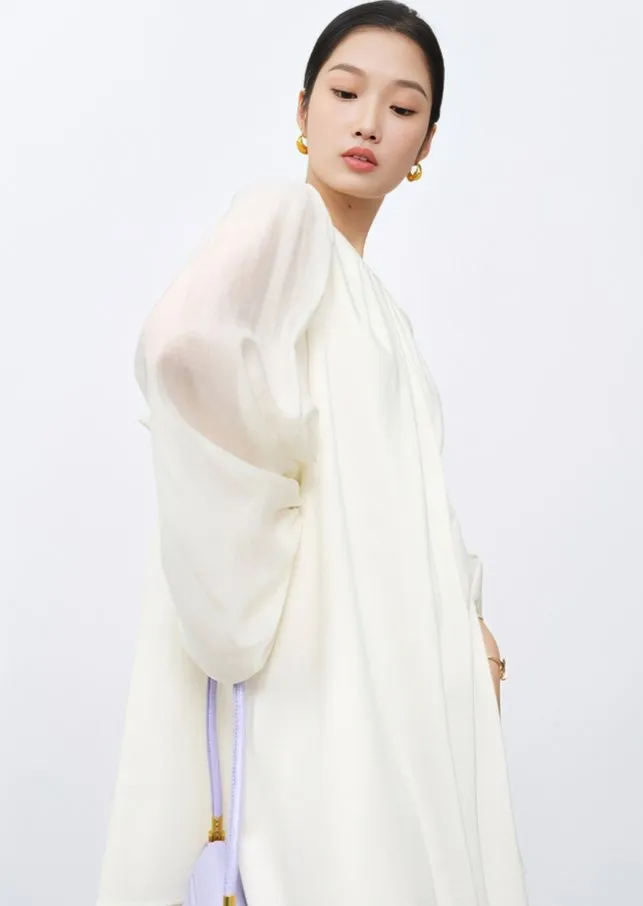 BALLOON SLEEVE A-LINE DOLL DRESS