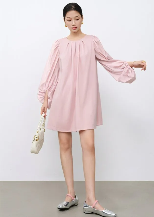 BALLOON SLEEVE A-LINE DOLL DRESS
