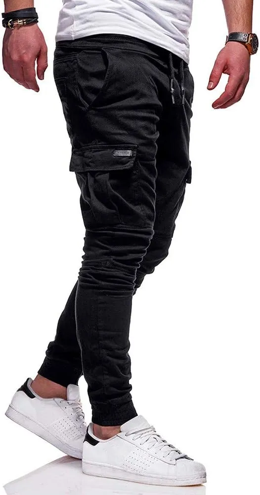 Big and Tall Sweatpants for Men Pants with Pockets Men's Pants Men's Jogger Lightweight Sweatpants Casual Loose-fit