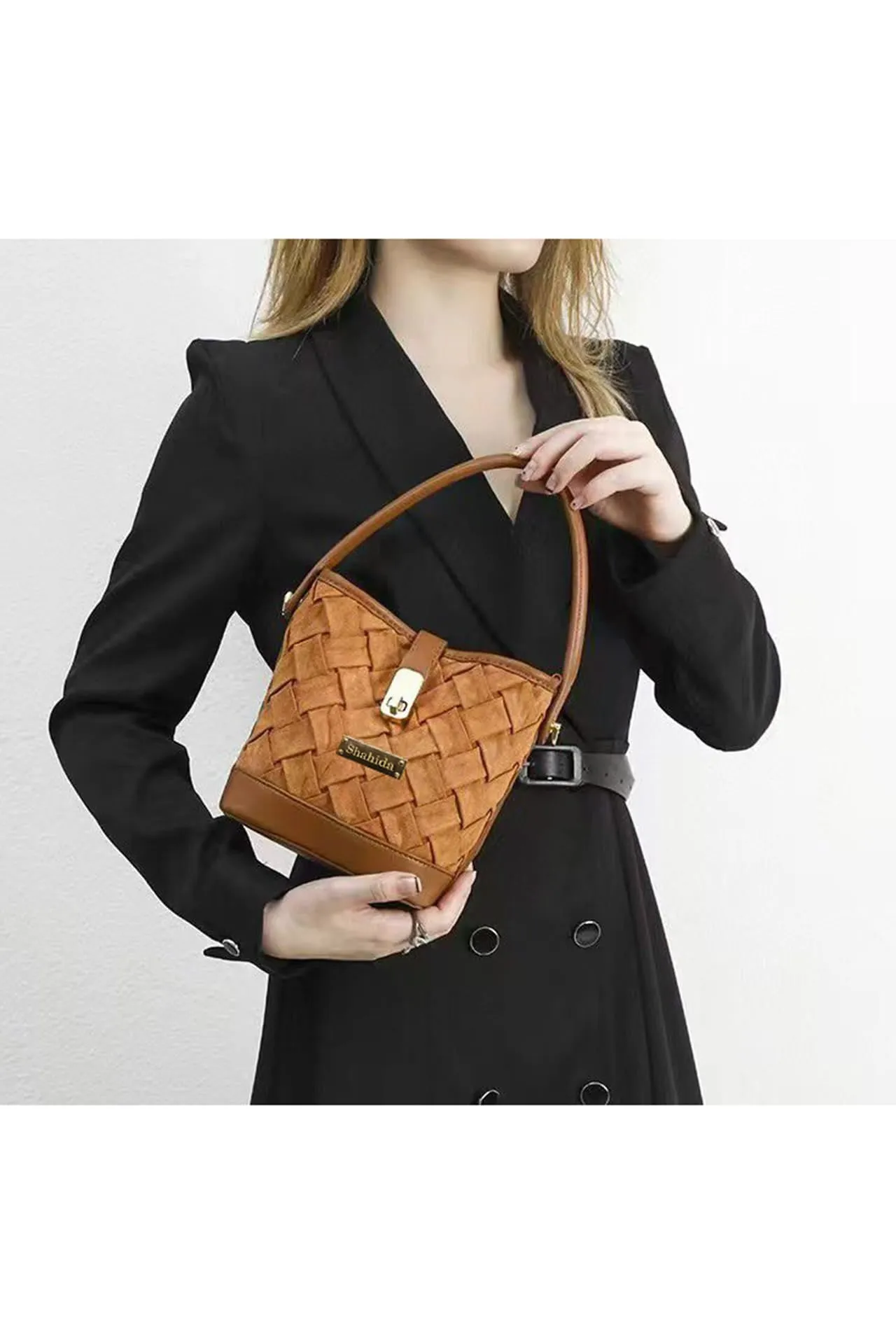 Brown Chic Luxury Quilted Handbag
