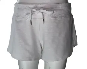 Calvin Klein Women's Performance Curved Hem Shorts White