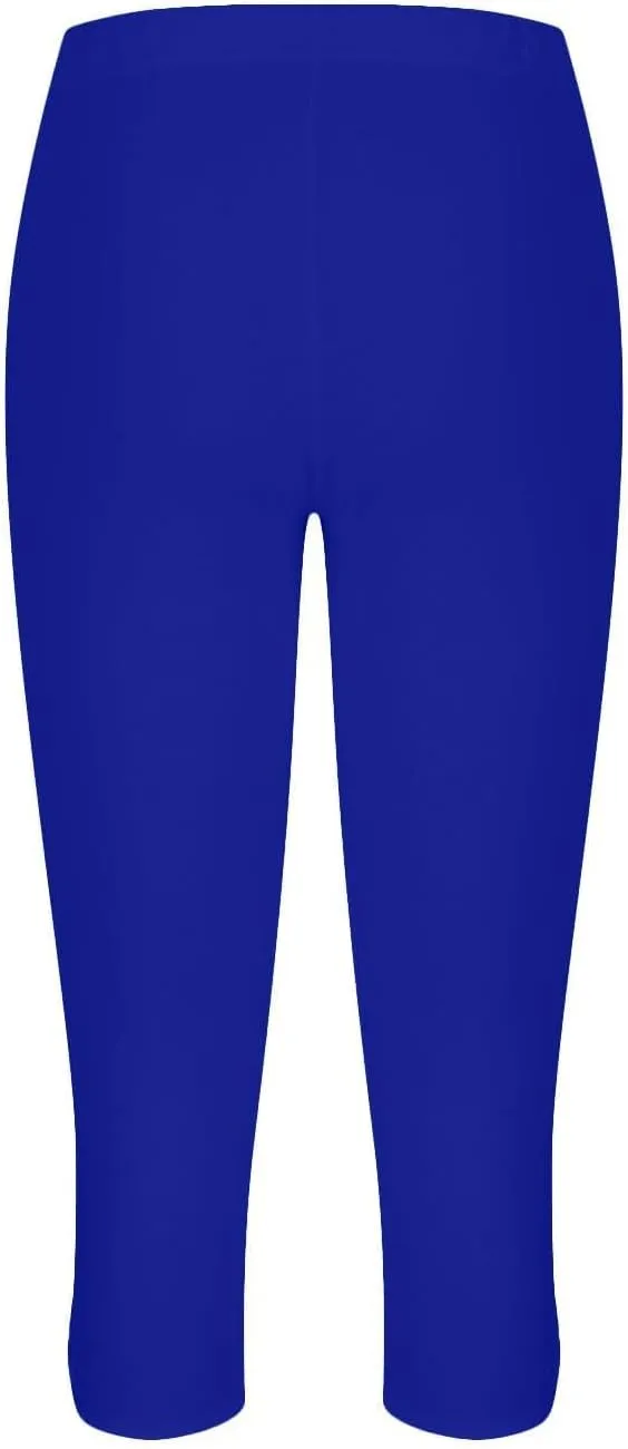 Capri Leggings for Women Trendy Casual Yoga Pants Elastic High Waist Cropped Comfy Stretchy Workout Pants