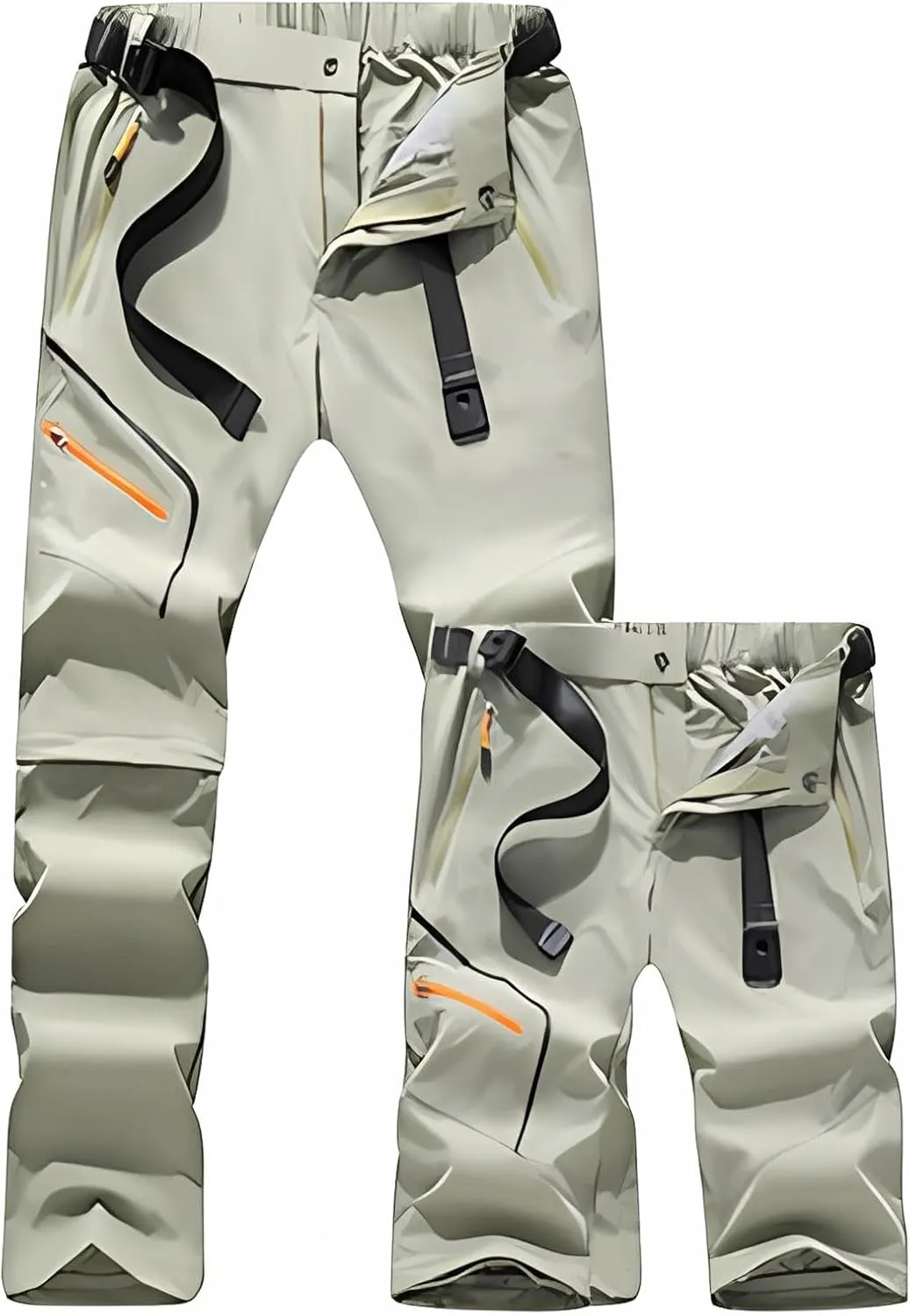 Cargo Pants for Men Wide Leg Pockets Elastic Waist Slim Legs Breathable Loose Sport Clothes Comfy Fashion Trousers