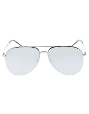 Classic Silver Aviator Sunglasses