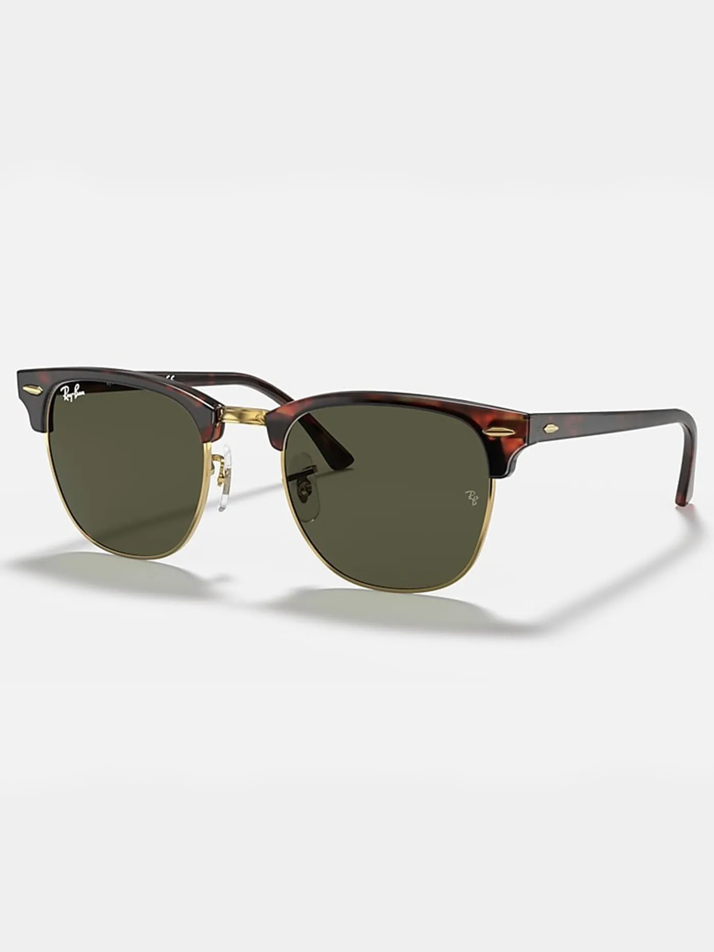 Clubmaster Tortoise On Gold/Green Classic G-15 Sunglasses