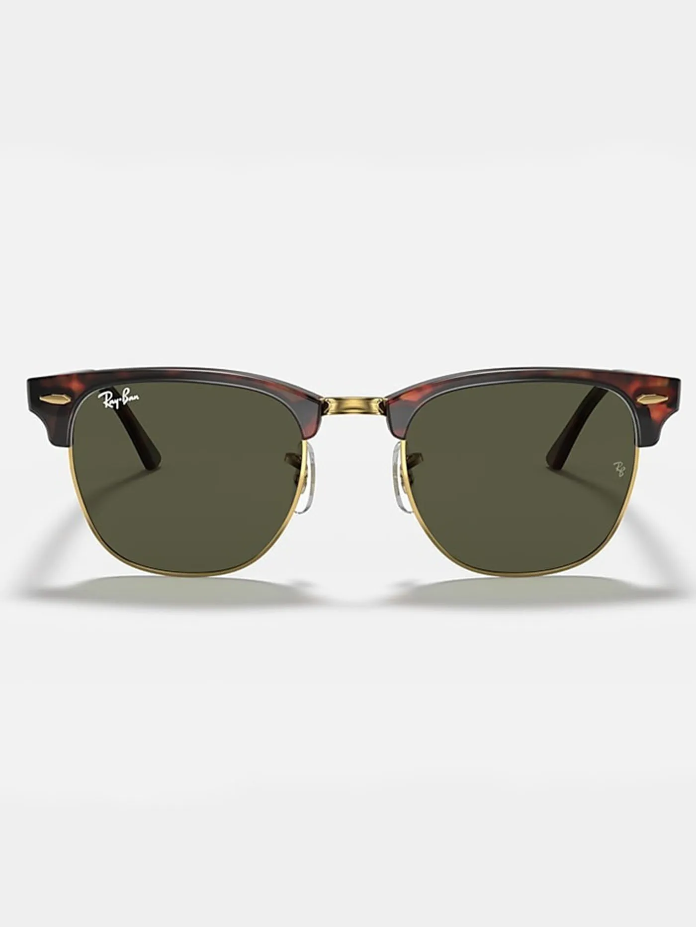 Clubmaster Tortoise On Gold/Green Classic G-15 Sunglasses