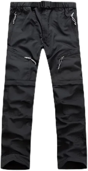Detachable Quick Dry Men Pants Waterproof Active Multifunction Trousers Pockets Mens Casual Cargo Pants