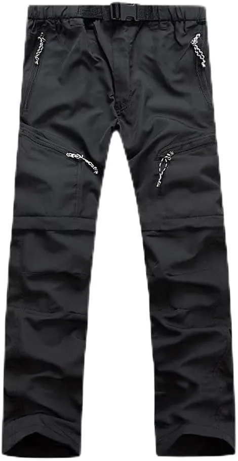 Detachable Quick Dry Men Pants Waterproof Active Multifunction Trousers Pockets Mens Casual Cargo Pants