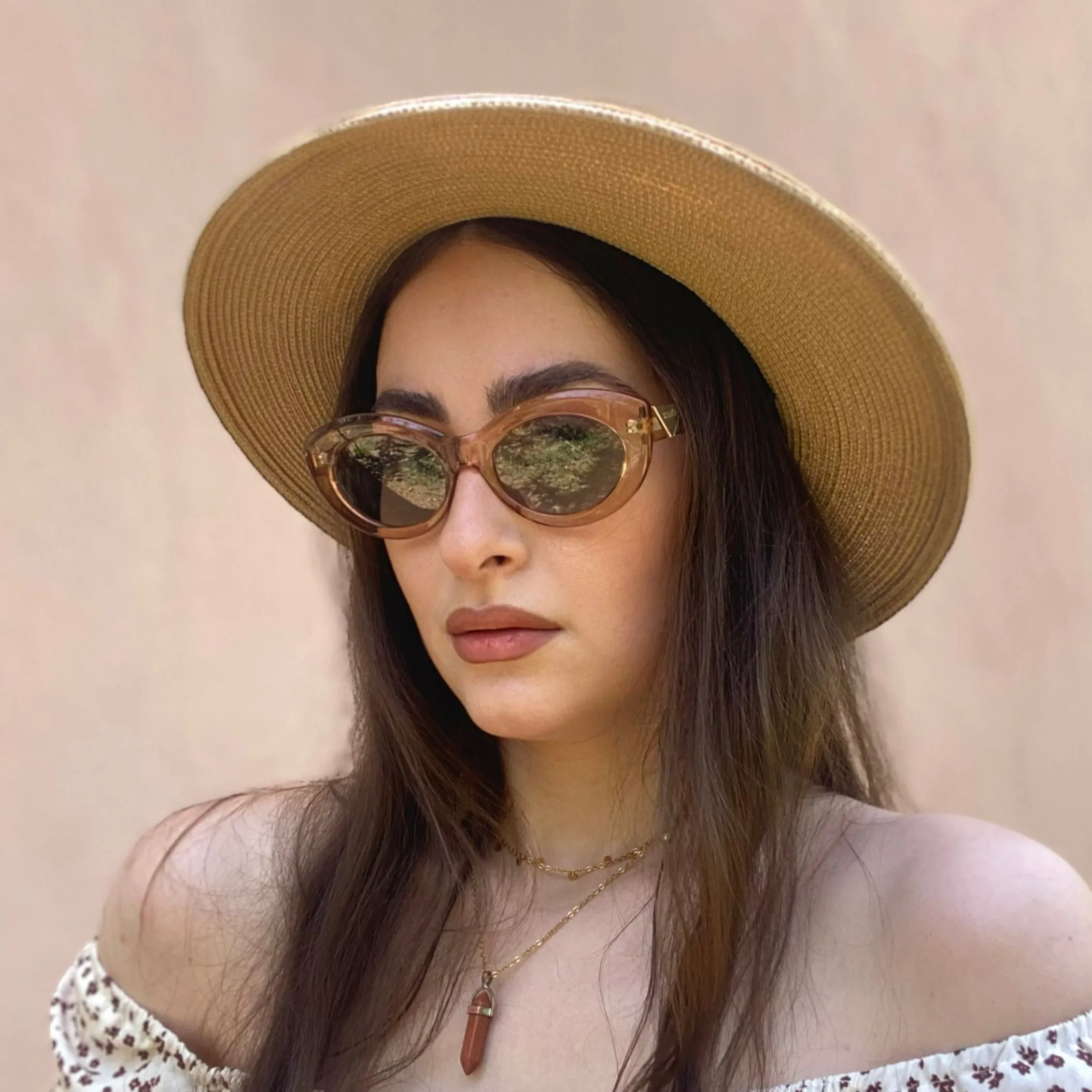 DUCO Polarized Glasses for Women Retro Designer Vintage Cateye Sunglasses DC1223