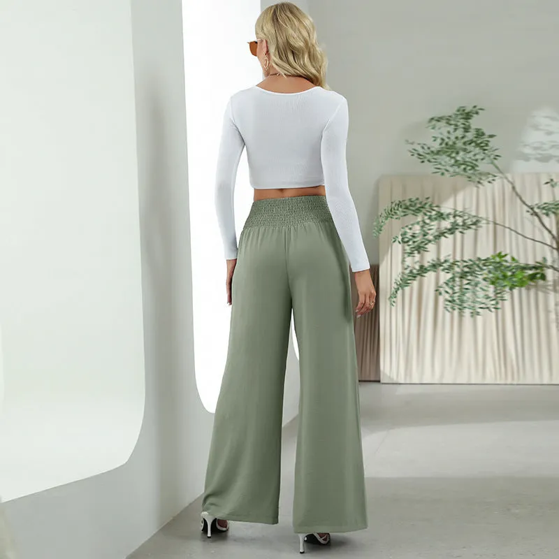 Elegance Wide-Leg High-Waist Trousers for Women