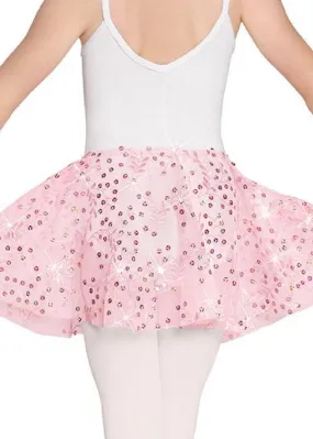 Enchanted Dreams Sequin Youth Pull-On Skirt (Pink)