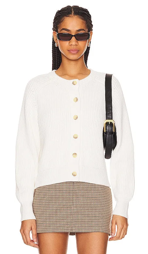 Enza Costa Chunky Cardigan in White