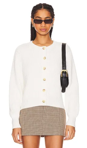 Enza Costa Chunky Cardigan in White