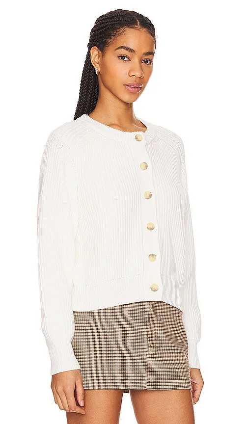 Enza Costa Chunky Cardigan in White