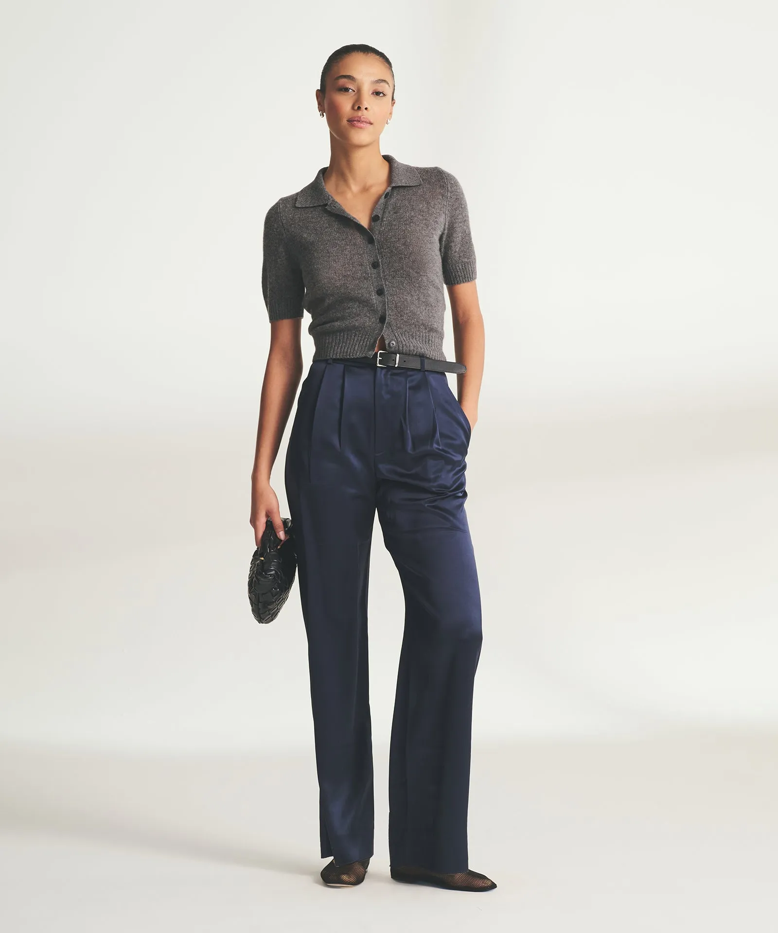 Featherweight Cashmere Short Sleeve Cardigan