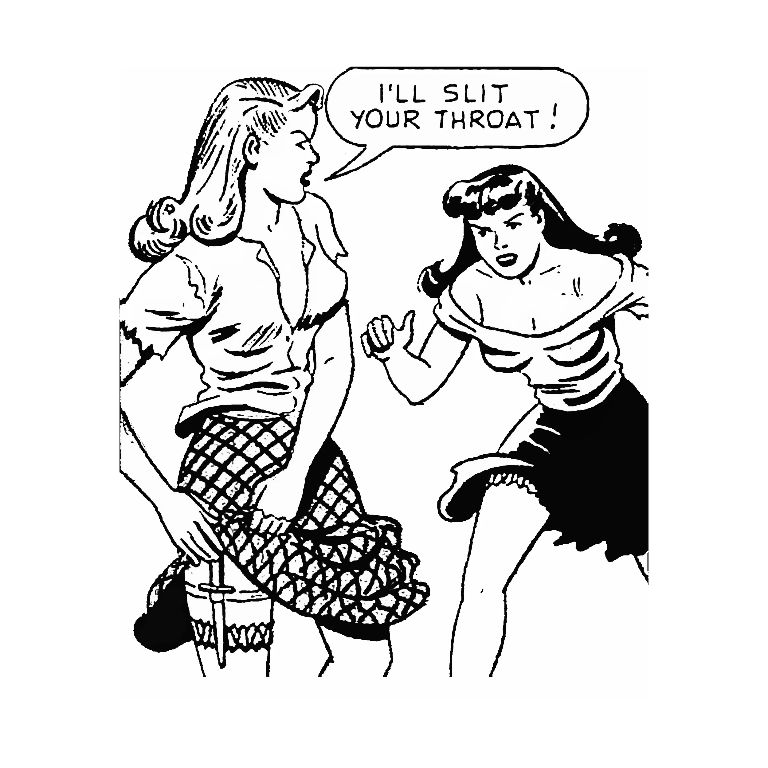 Girl Fight Slim Fit Tee