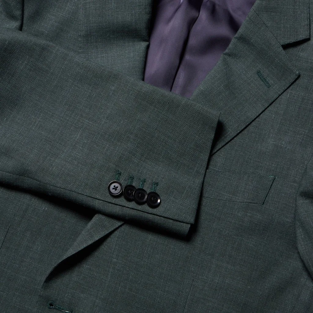 HENRY SARTORIAL Linen Blend Notch Soft Blazer OLIVE REG