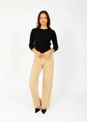 JU Shrunken Cardi in Black