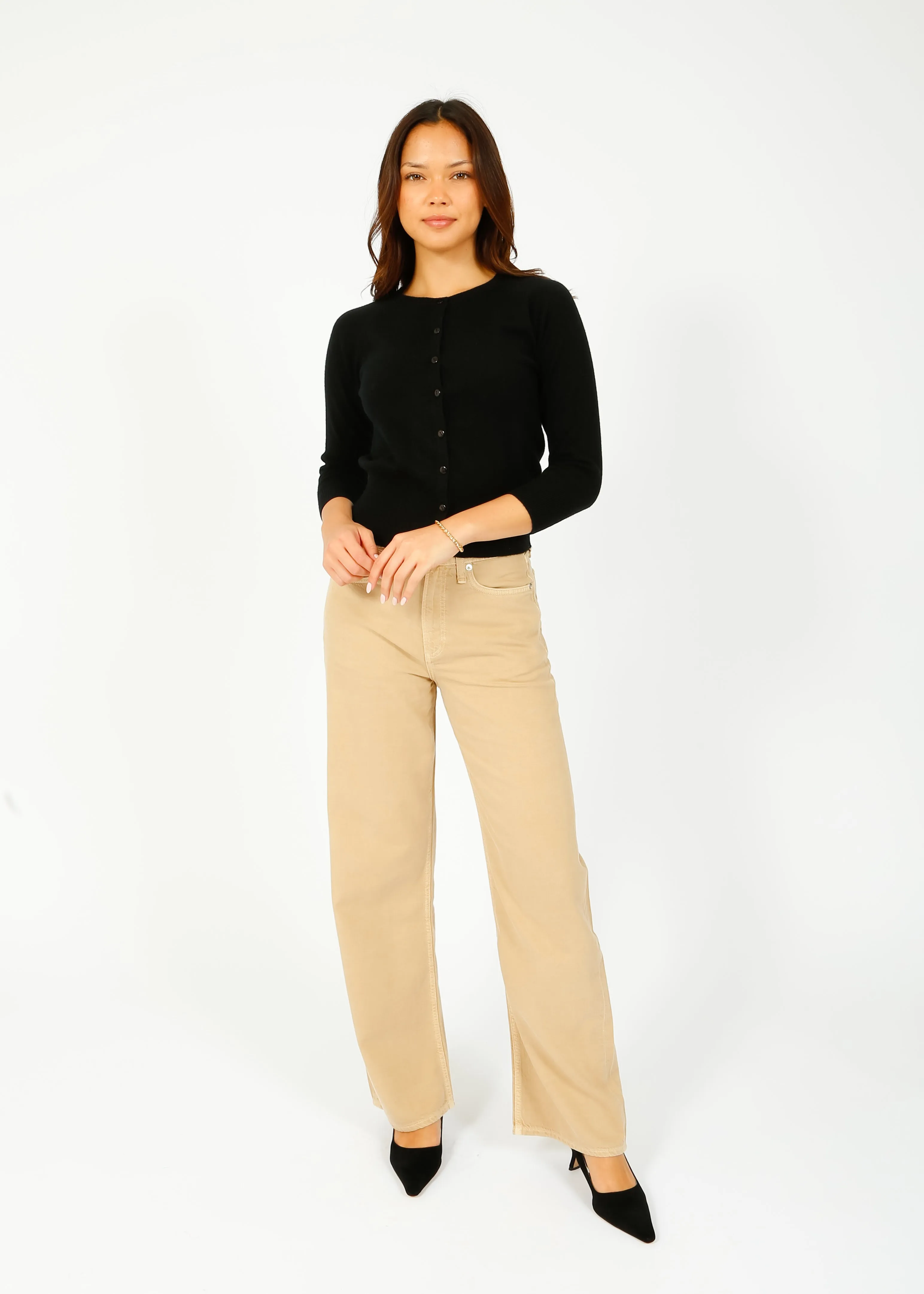 JU Shrunken Cardi in Black