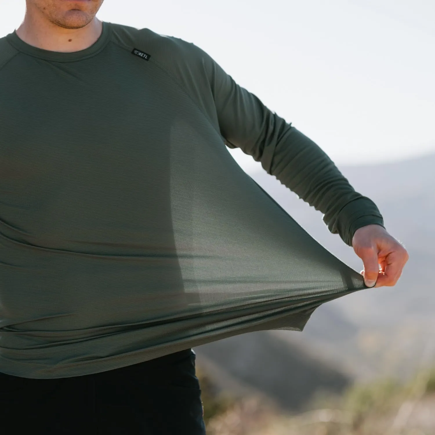 KETL MTN Nofry Sun Shirt Long Sleeve - SPF/UPF 30  Sun Protection Shirt Lightweight for Summer Travel - Men's