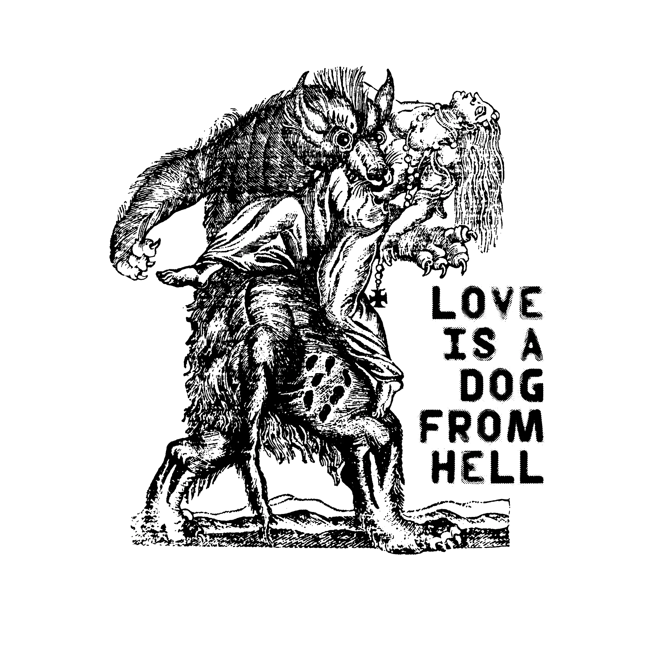Love Is A Dog From Hell Slim Fit Tee