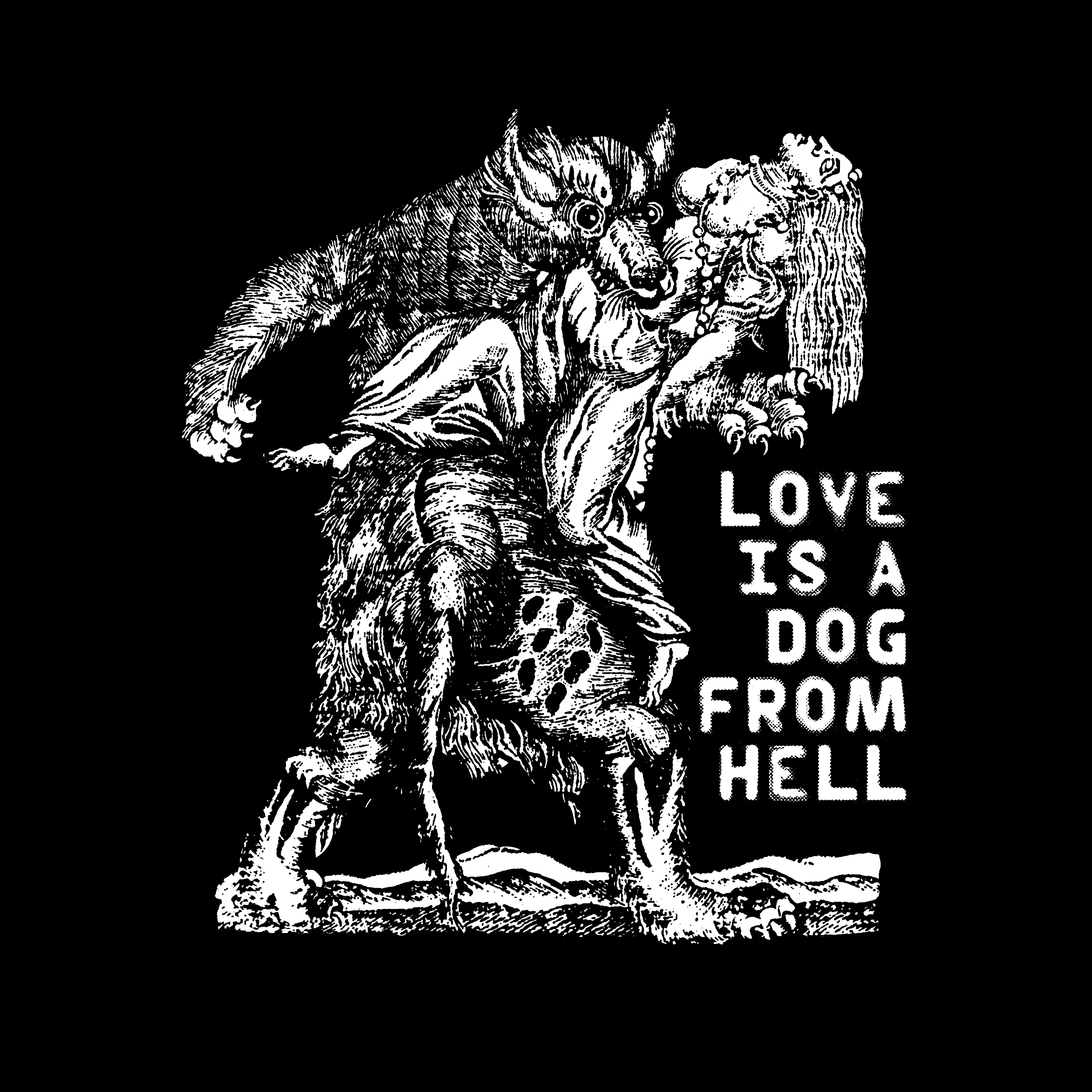 Love Is A Dog From Hell Slim Fit Tee