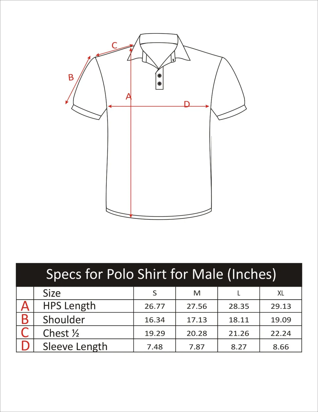 MEN POLO BURNT ORANGE FRONT EMB