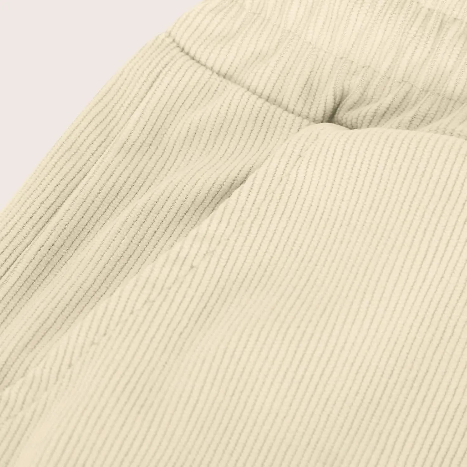 Men's Corduroy Pants Lightweight Casual Loose Drawstring Elastic Waist Straight Wide Leg Trousers with Pockets