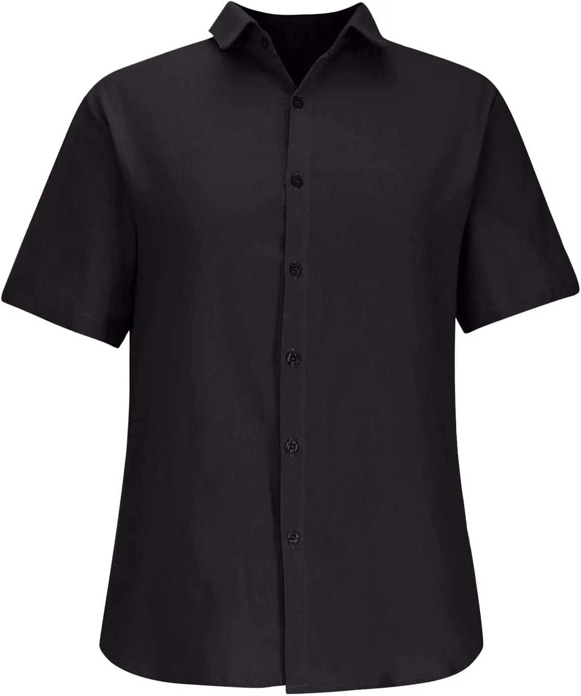 Men's Cotton Linen Short Sleeve Shirts Guayabera Linen Polo Tee for Men Button Down Summer Beach Vacation Blouses