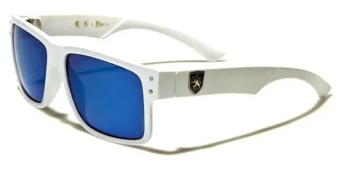 Mens High Quality Flat Top Classic Retro Sunglasses with Mirror Lens
