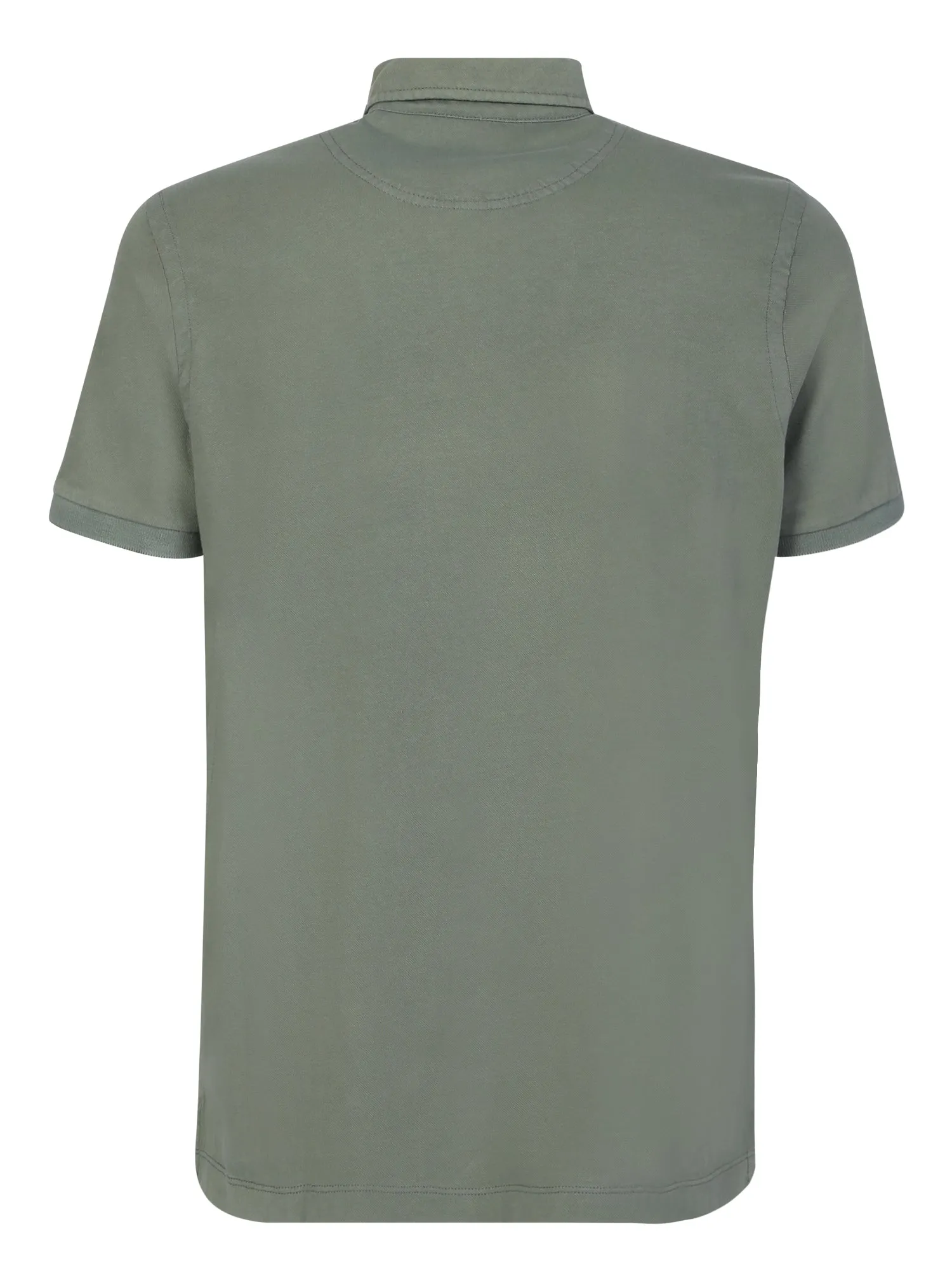 Military green polo shirt