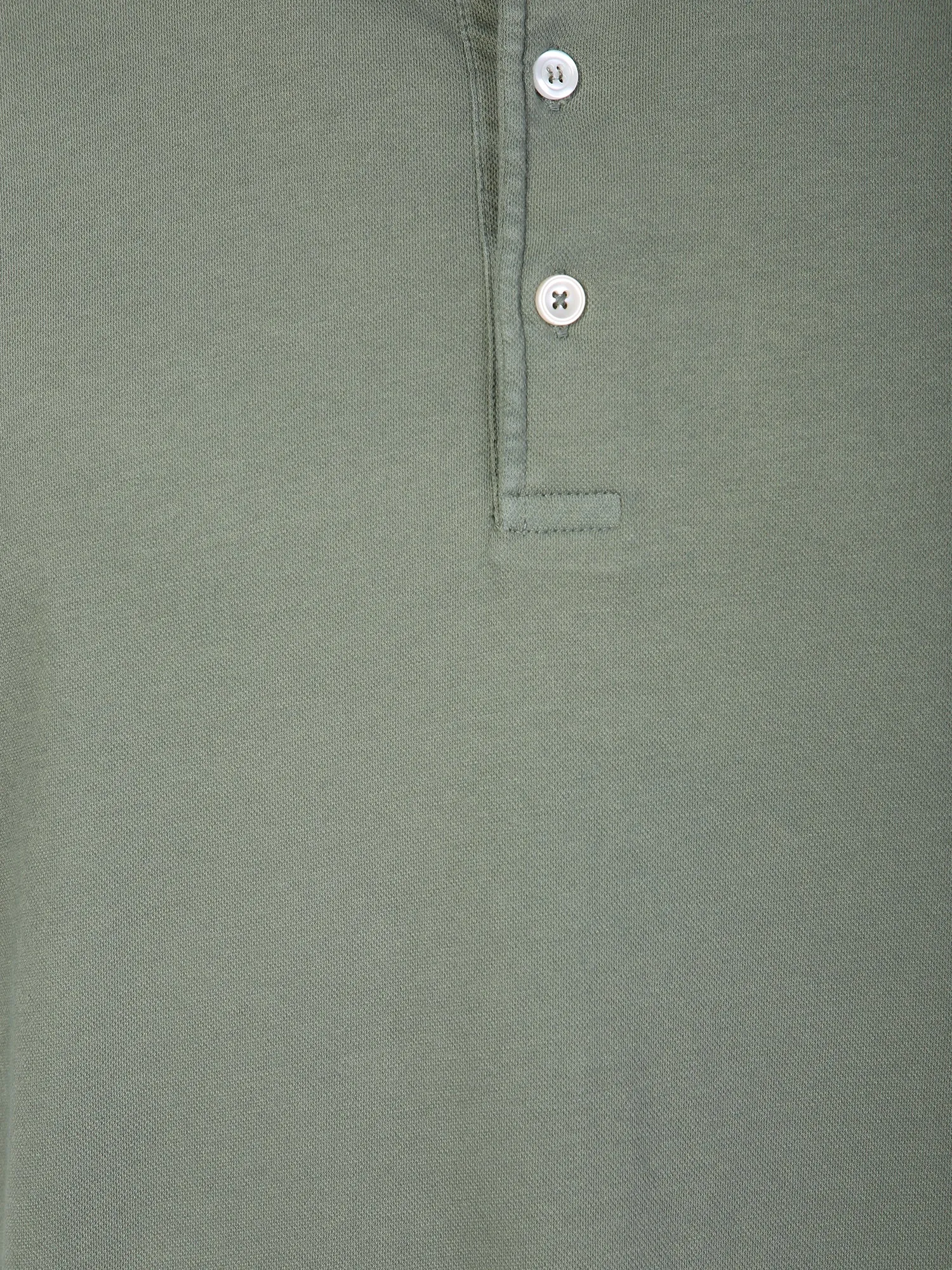 Military green polo shirt