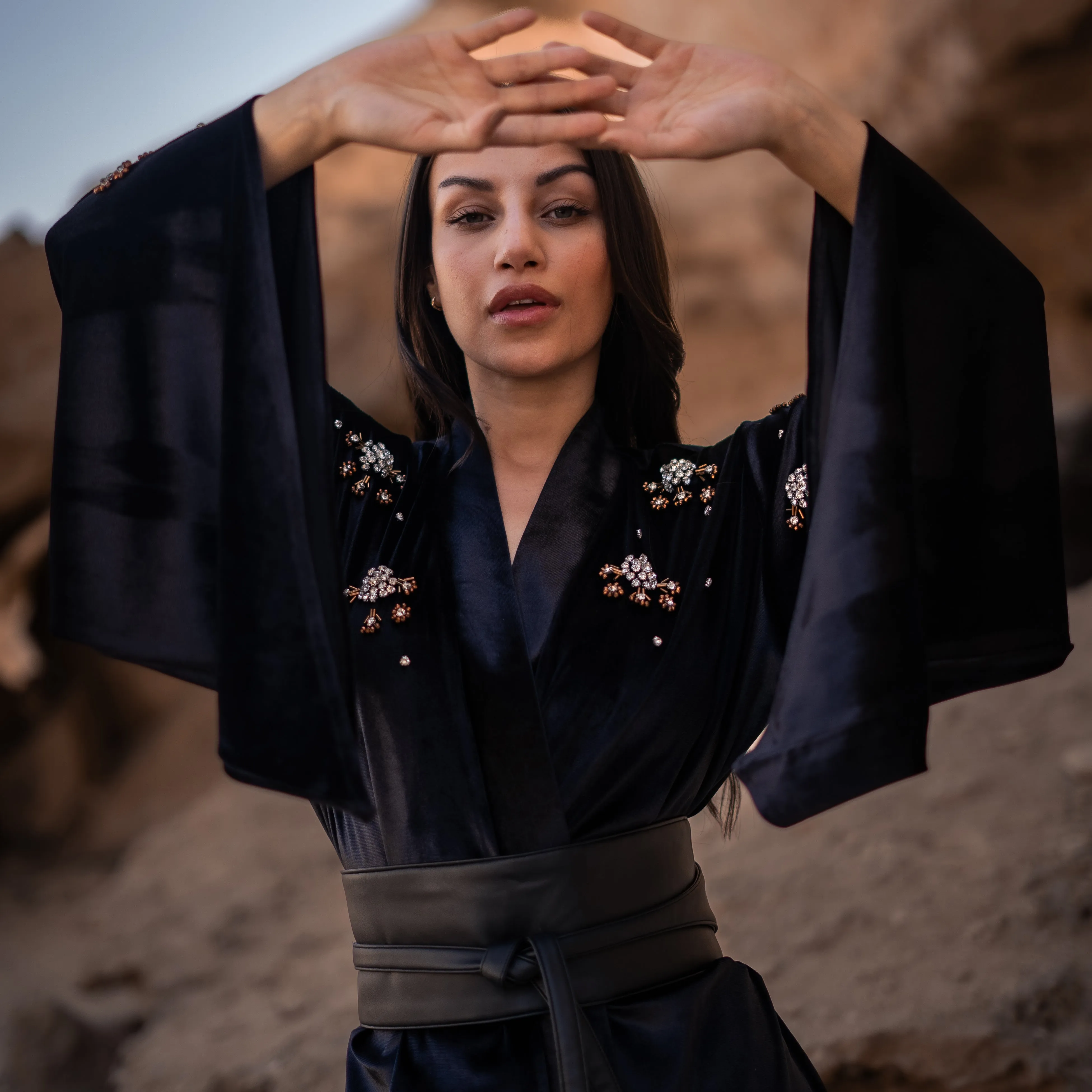 Obsidian Kimono Set
