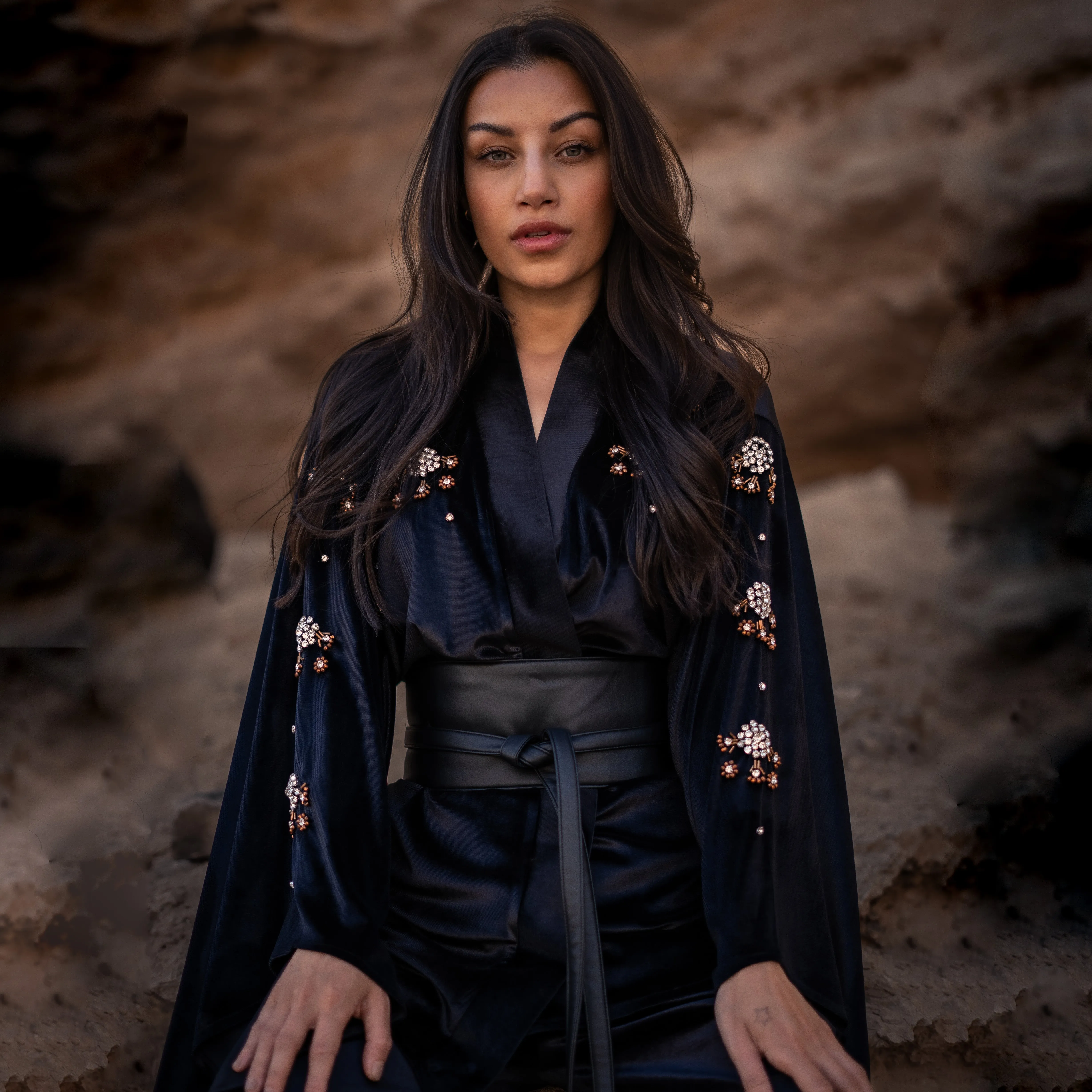 Obsidian Kimono Set