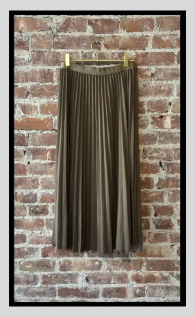 Pleated Midi Skirt