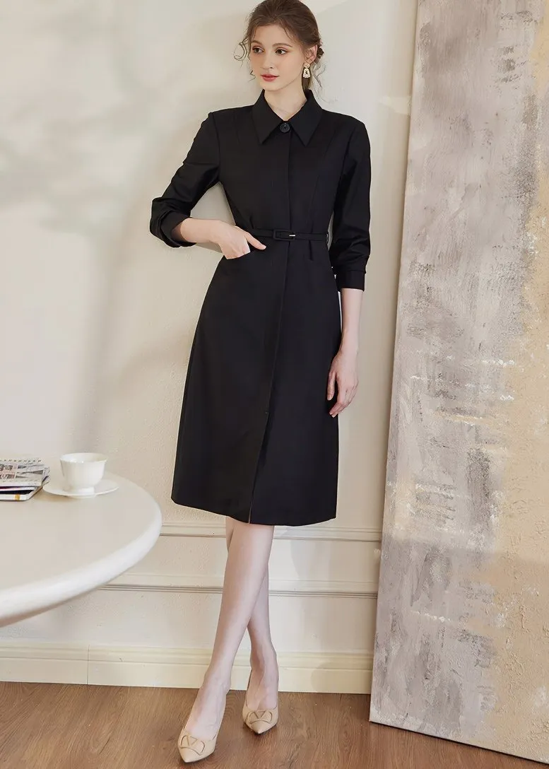 POLO NECK SHIRT DRESS