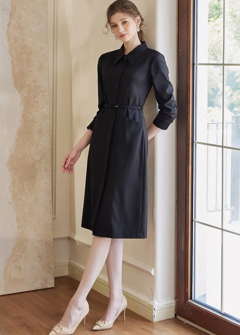 POLO NECK SHIRT DRESS