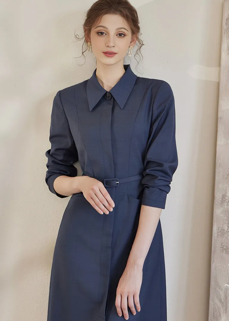 POLO NECK SHIRT DRESS