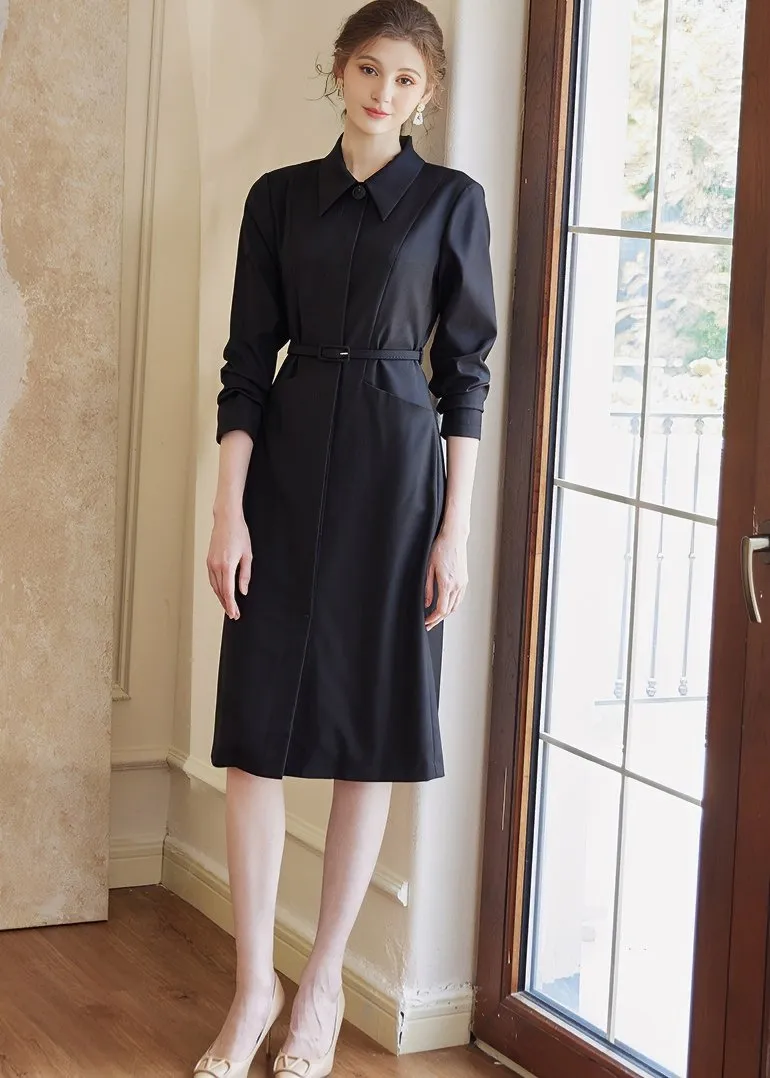 POLO NECK SHIRT DRESS