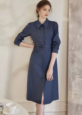 POLO NECK SHIRT DRESS