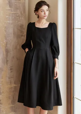 PUFF SLEEVE ELEGANT DRESS