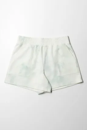 Pull On Shorts Tie Tye Misty Sage