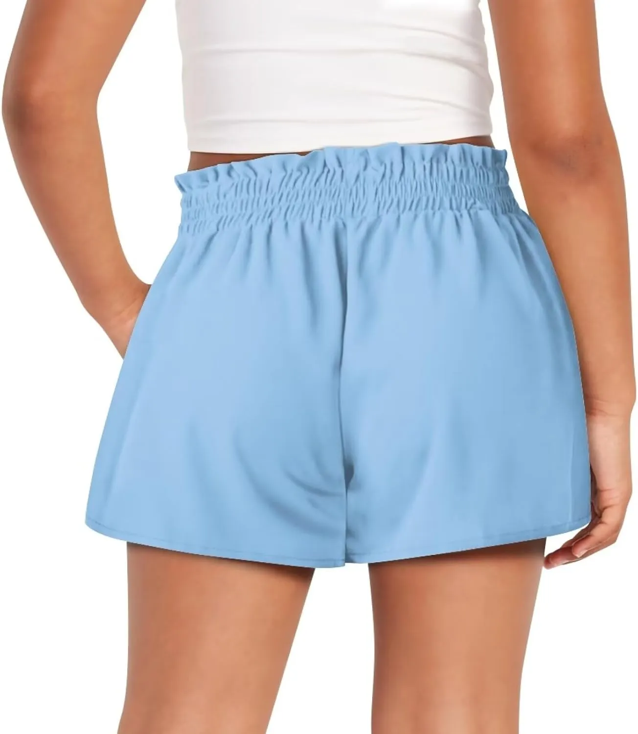 Shorts for Girls 1-16 Years Old Kids Clothes High Waist Athletic with Pockets