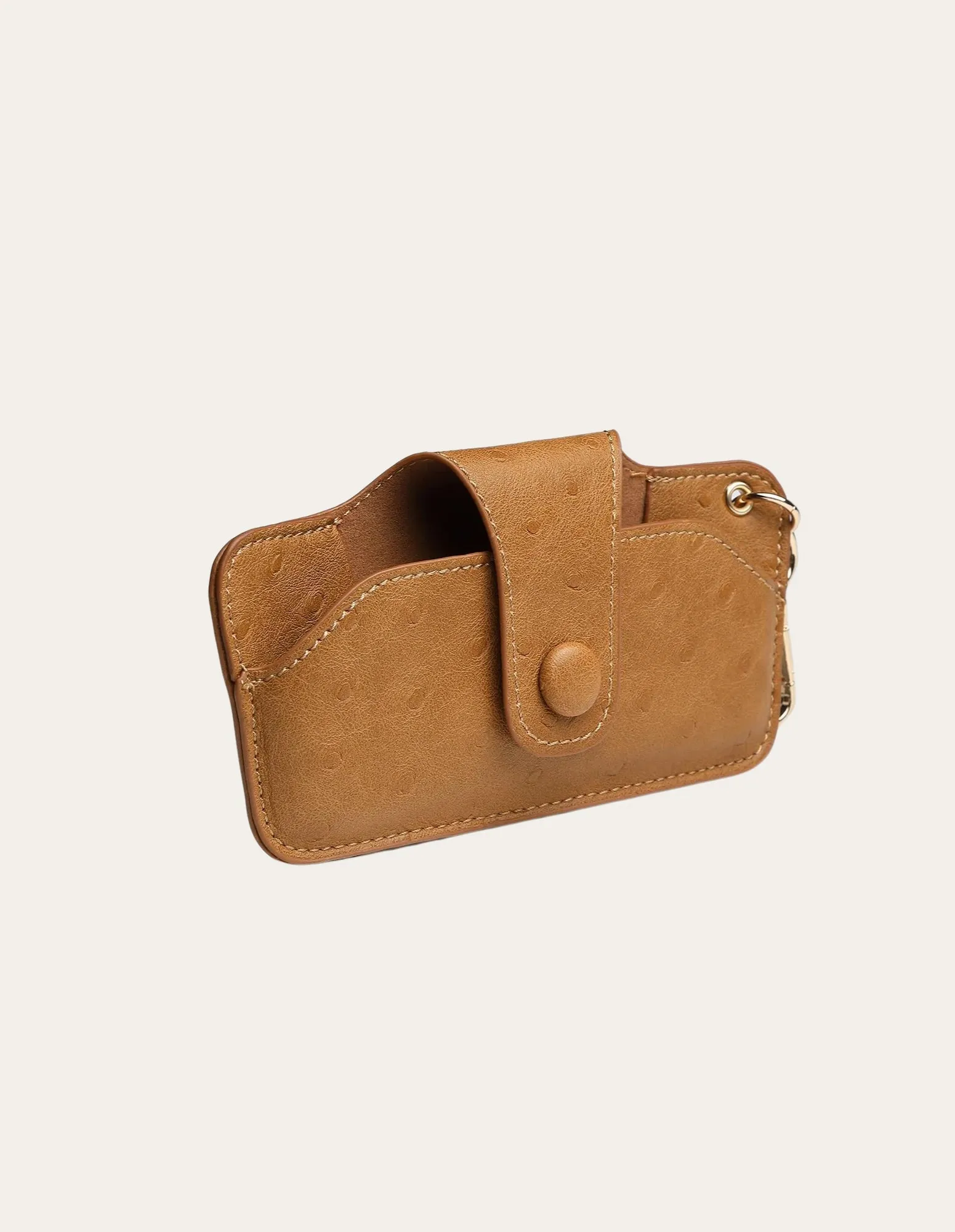 Skittle Sunglasses Case - Ostrich Nutmeg - Louenhide